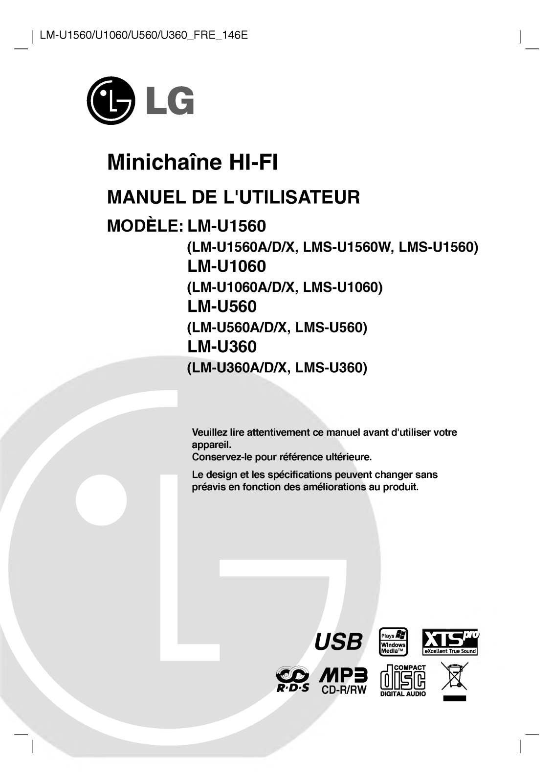 LG LM-U360 User Manual