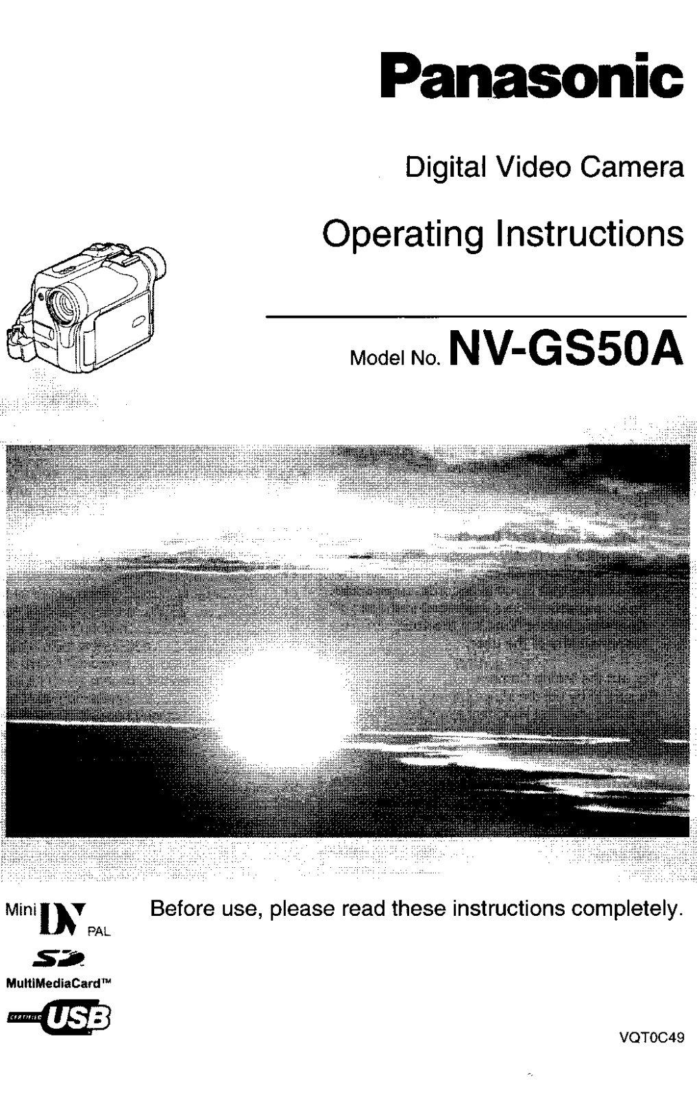 Panasonic NV-GS50A User Manual