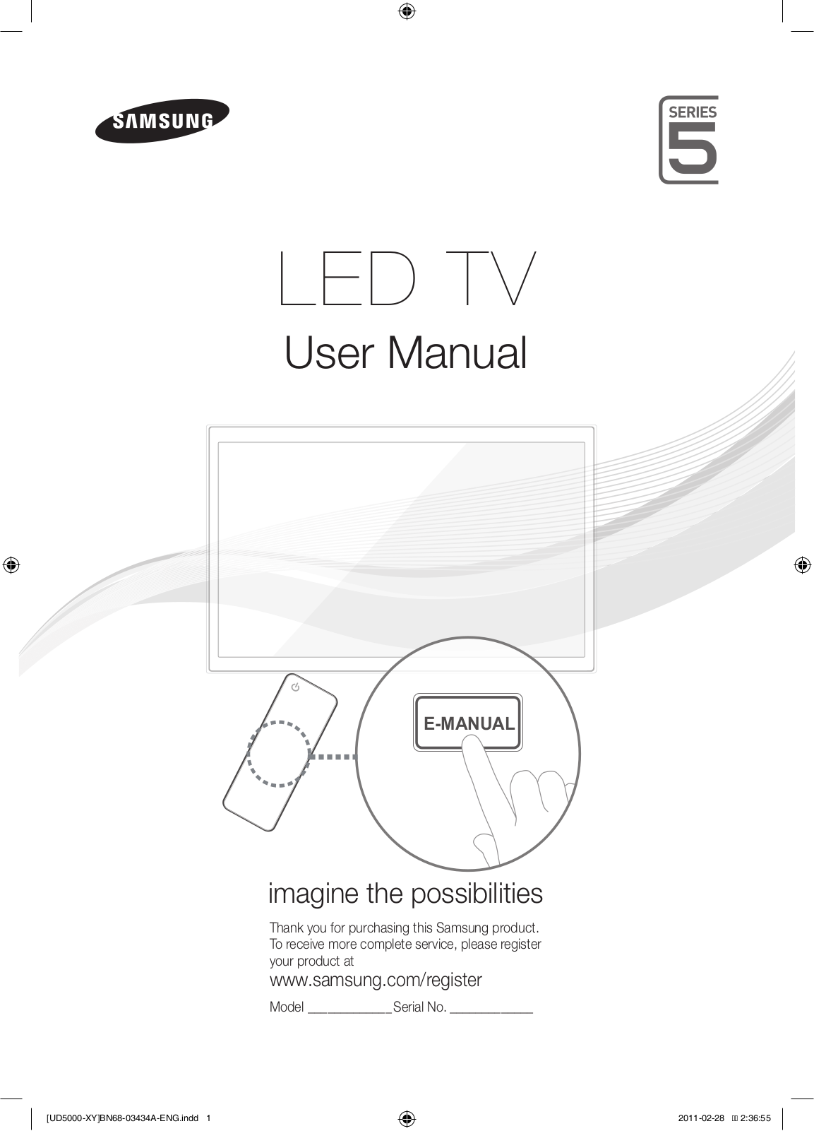 Samsung UA40D5000, UA46D5000, UA32D5000PM, UA40D5000PM, UA32D5000 User Manual