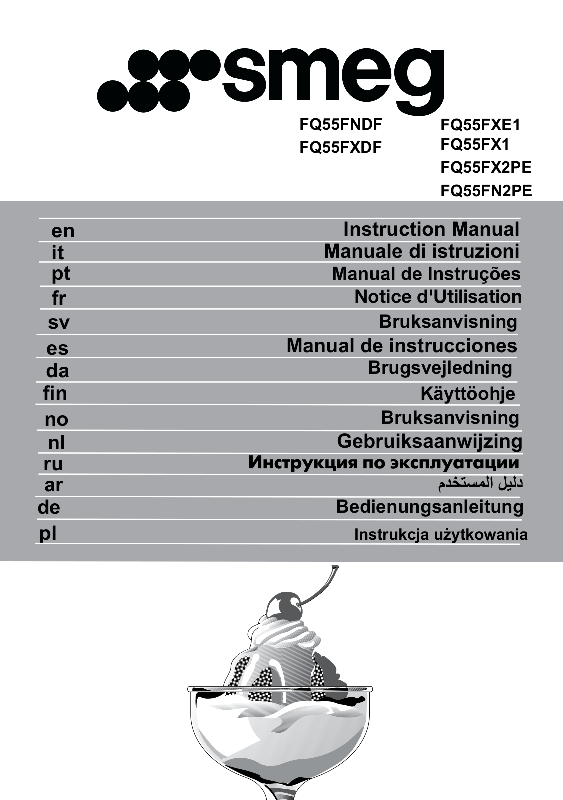 Smeg FQ55FXDF User manual