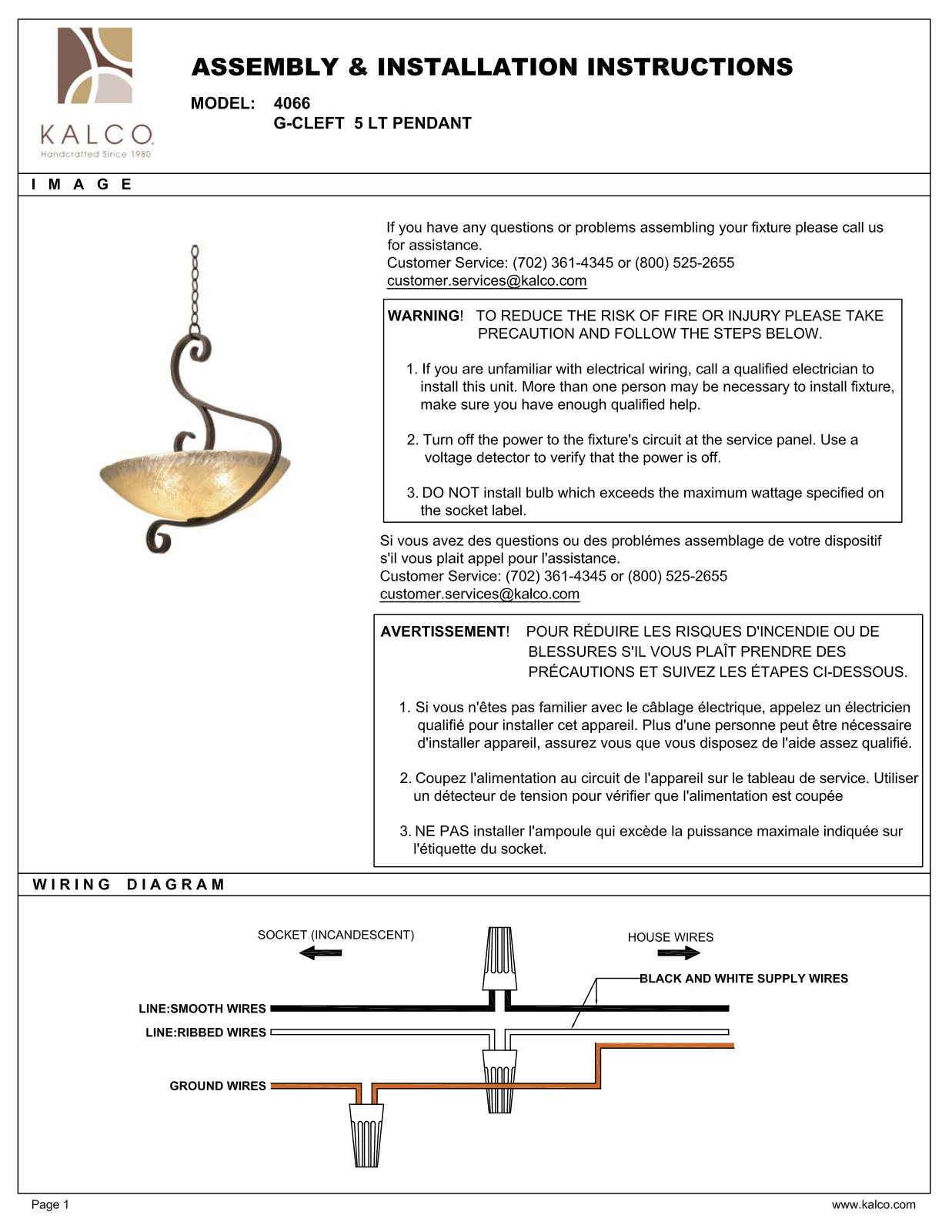 Kalco 4066BVIC, 4066BIRSH, 4066BBUDDA, 4066BANTQ, 4066BART User Manual