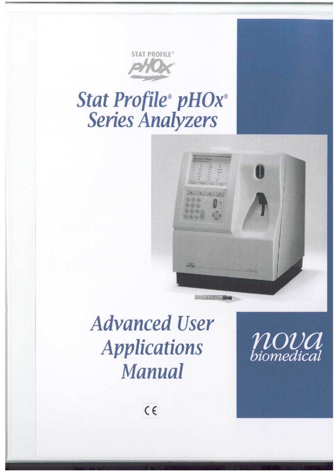 Nova Biomedical Analyzer Stat Profile Service manual