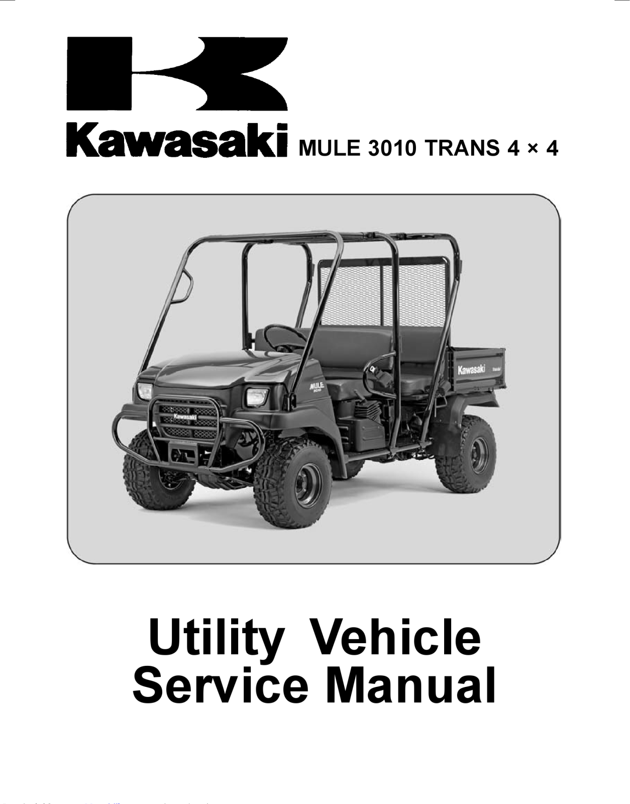 Kawasaki MULE 3010 TRANS Service Manual