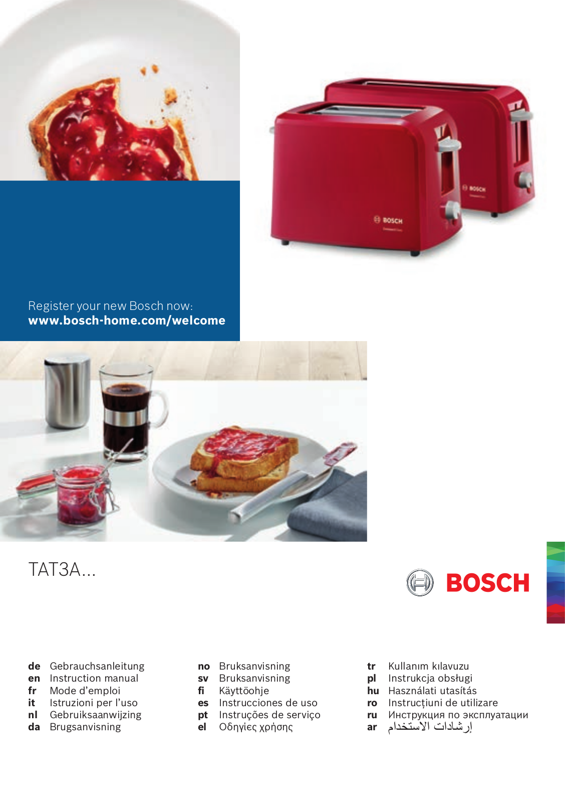 Bosch TAT3A004 User Manual