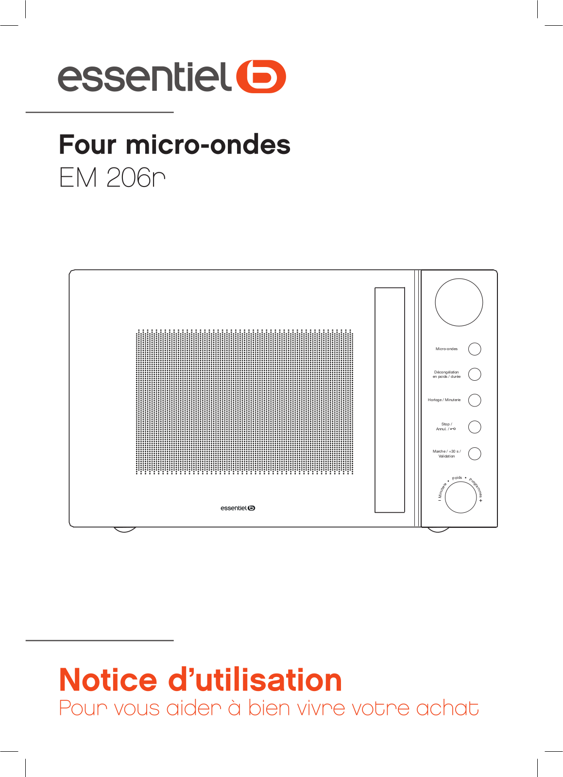 ESSENTIELB EM206R User Manual