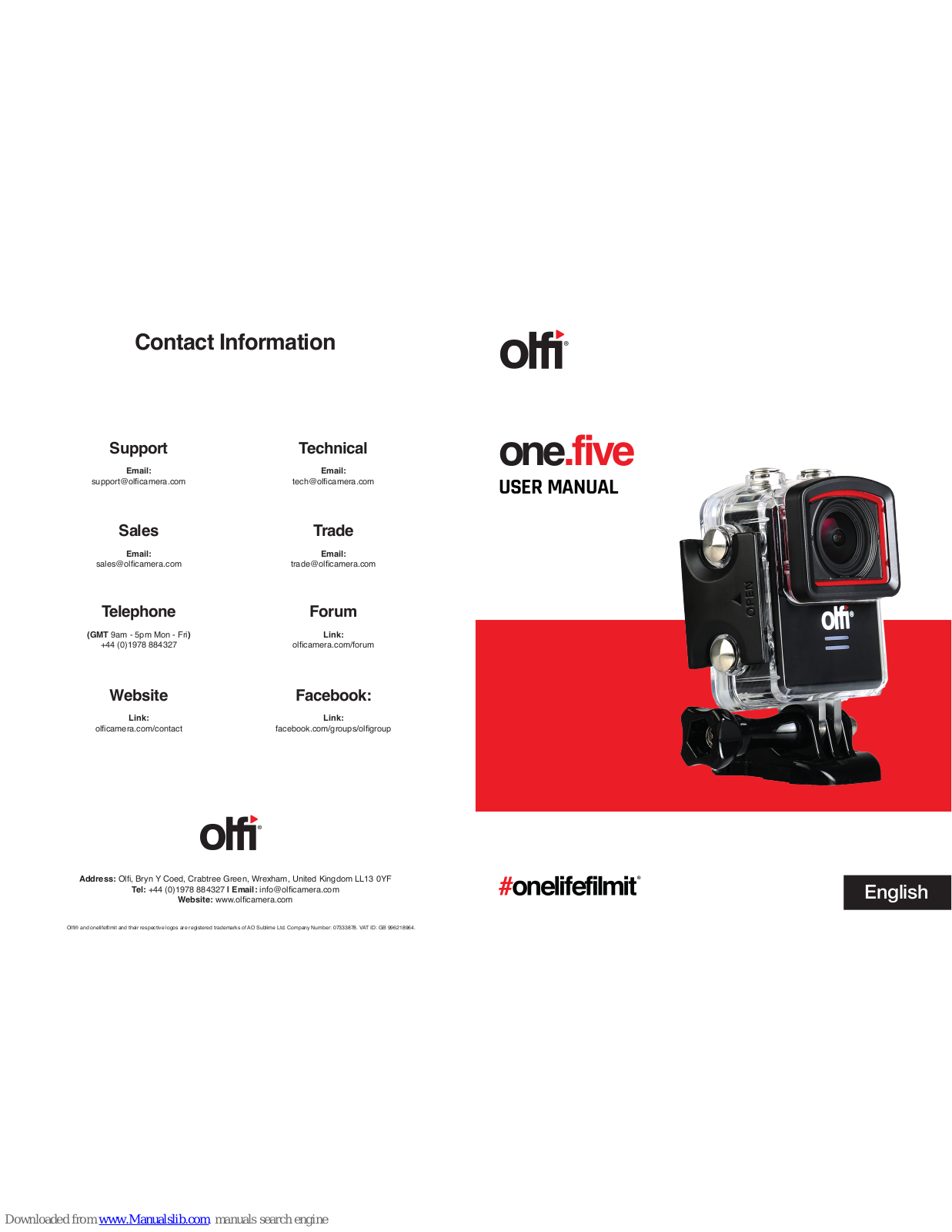 olfi one.five User Manual - ManualMachine.com