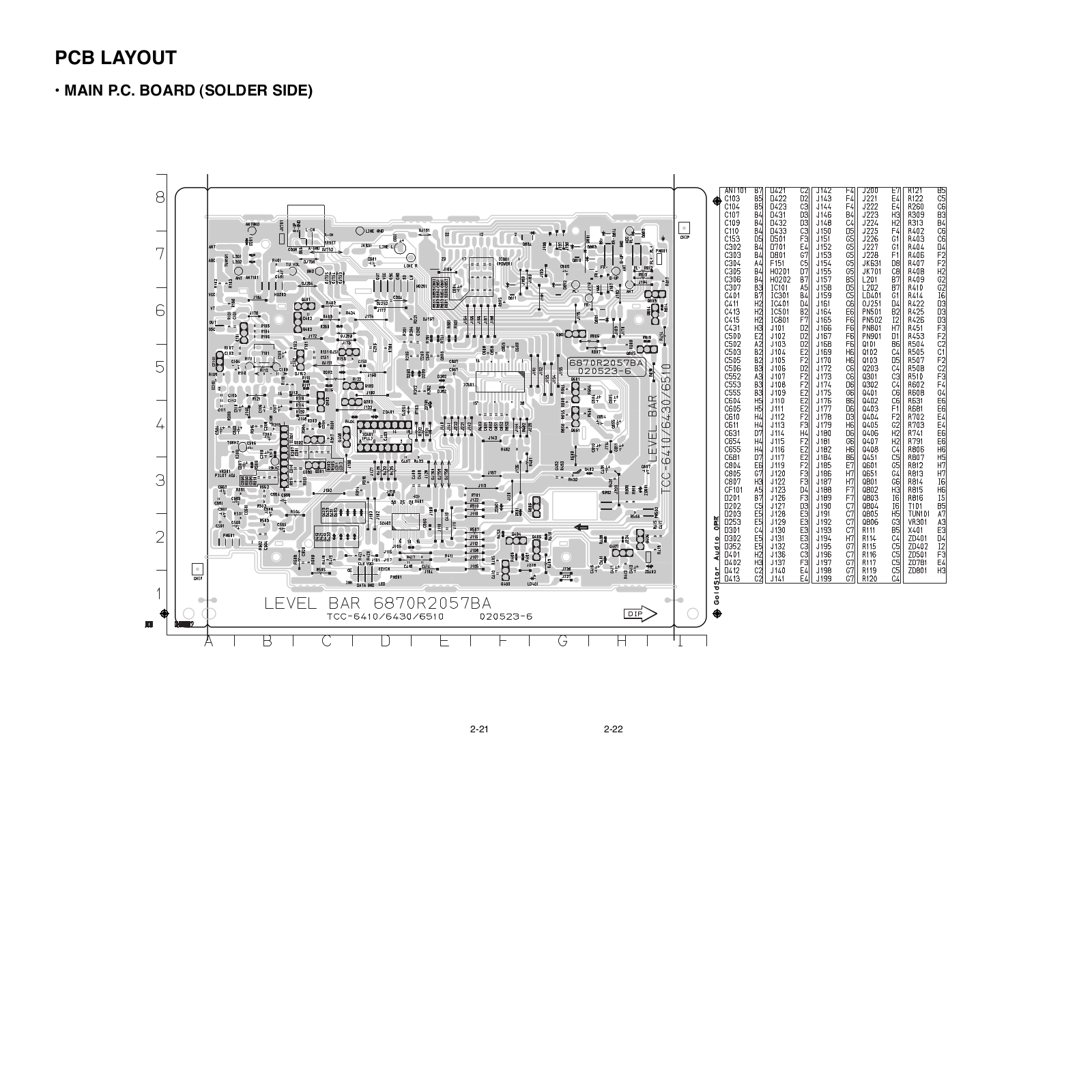 ALPINE TCC-6410 Service Manual PCB