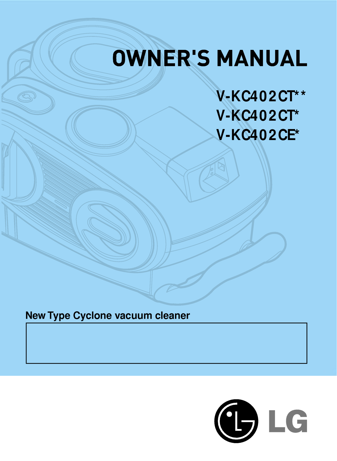 Lg V-KC402CT, V-KC402CE Owners Manual