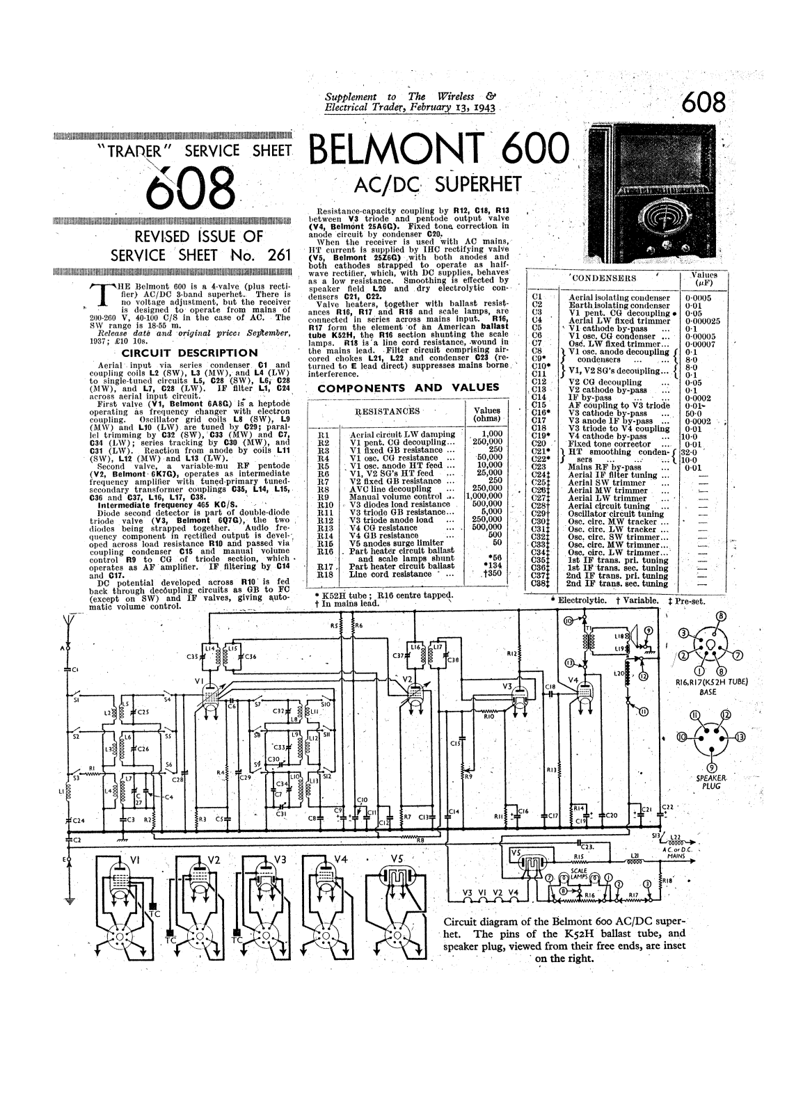 Belmont 600 schematic - ManualMachine.com