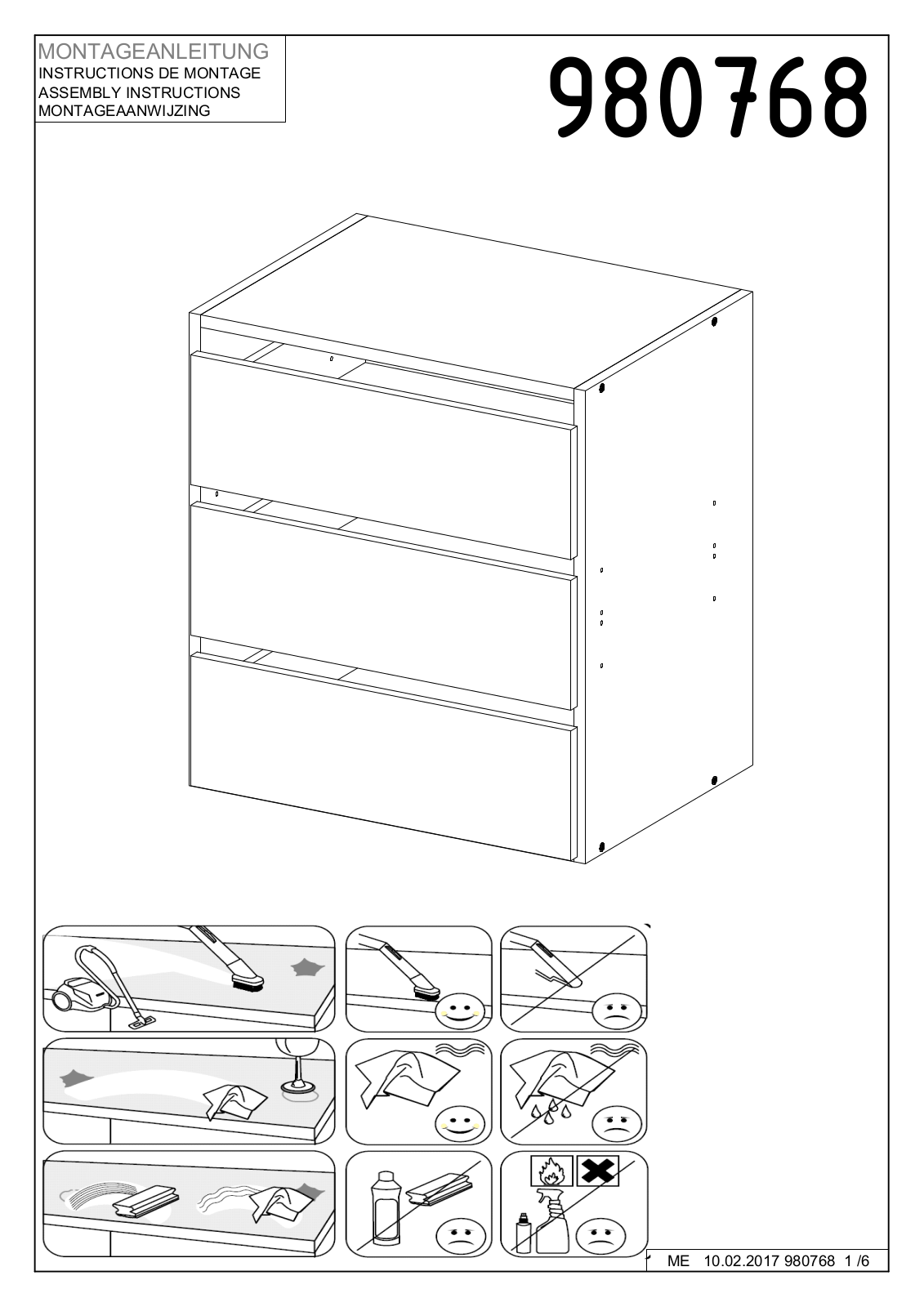 Wimex Zubehor Assembly instructions