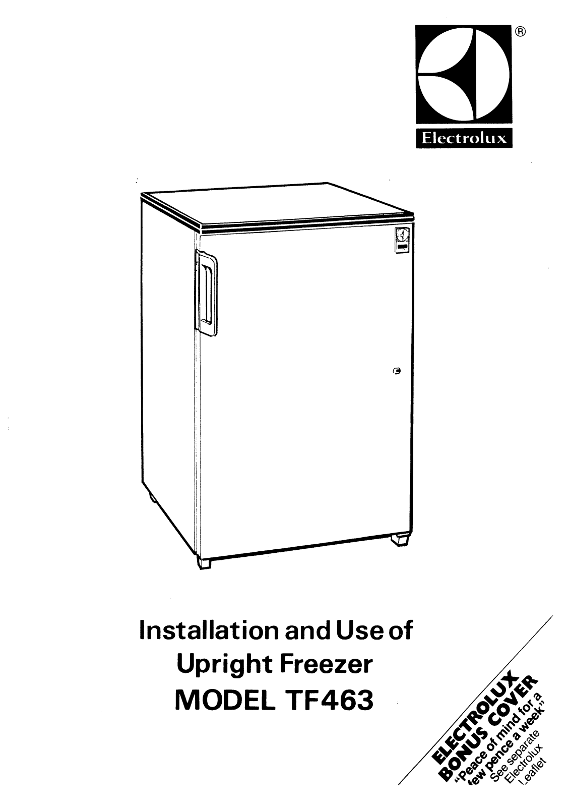 Electrolux TF463 User Guide