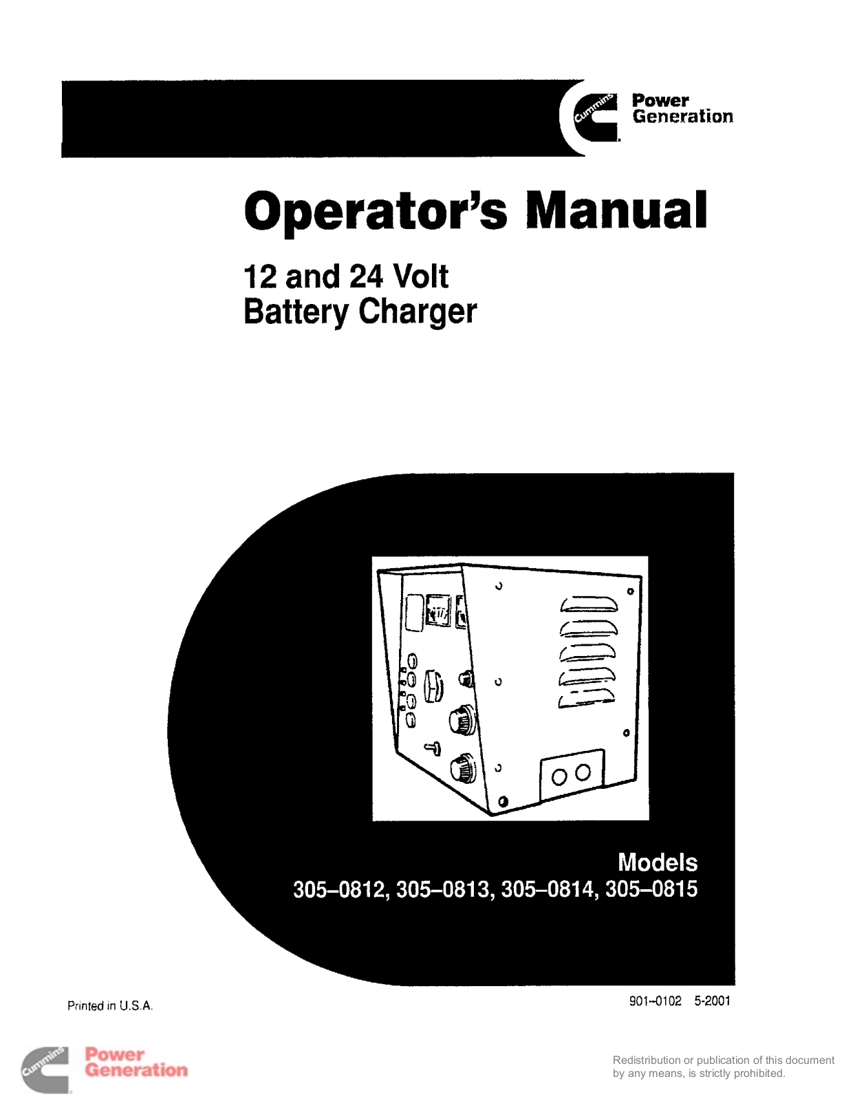 CUMMINS 305-0812, 305-0815, 305-0813, 305-0814 Operation Manual - ManualMachine.com