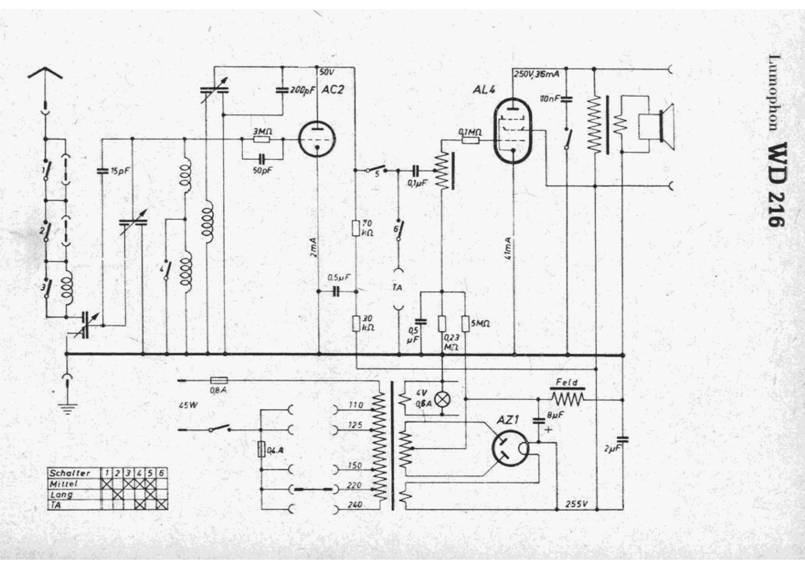 Lumophon wd216 schematic - ManualMachine.com