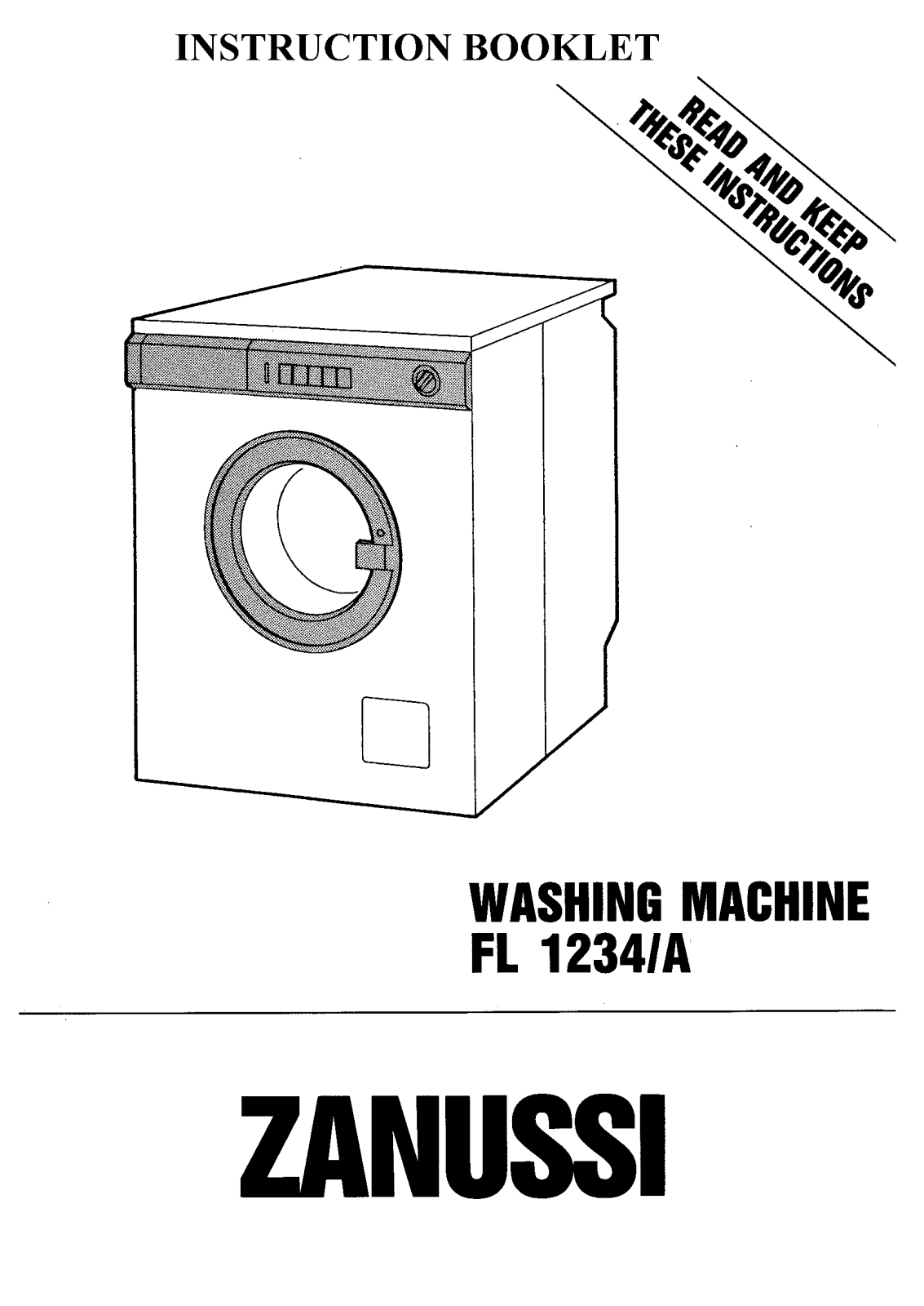 Zanussi FL1234/B User Manual