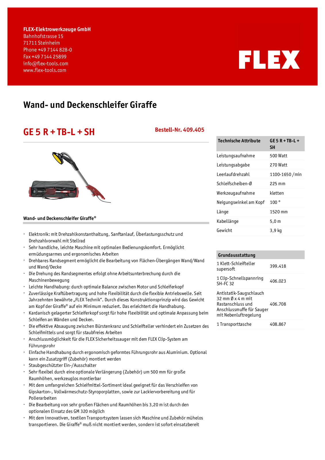 Flex GE 5 R + TB-L + SH User Manual