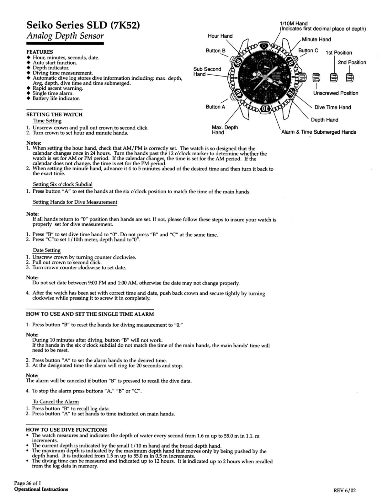 Seiko SLD User Manual