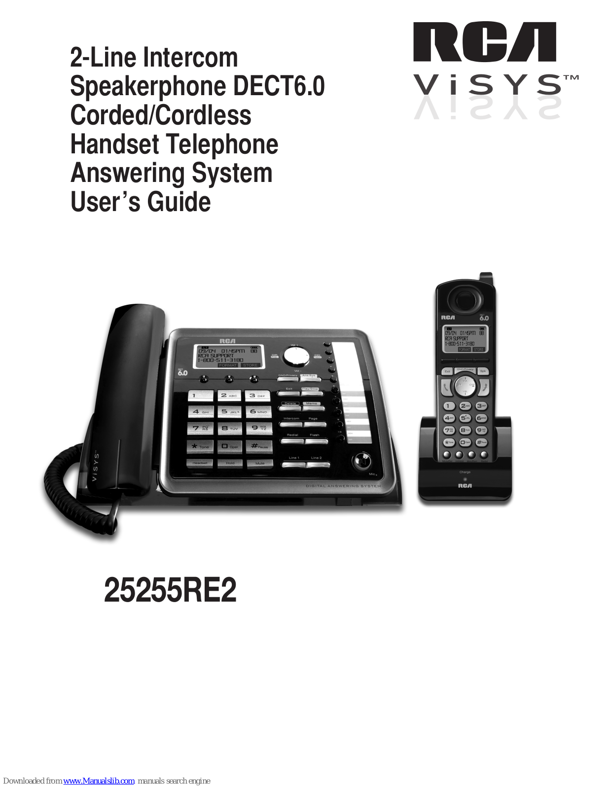 RCA 25255RE2 - ViSYS Cordless Phone Base Station User Manual