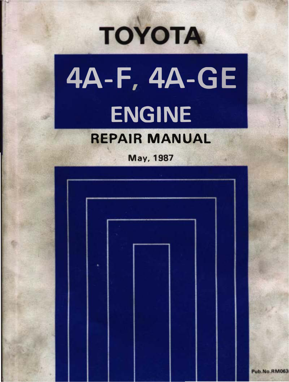 Toyota Corolla 1987 User Manual