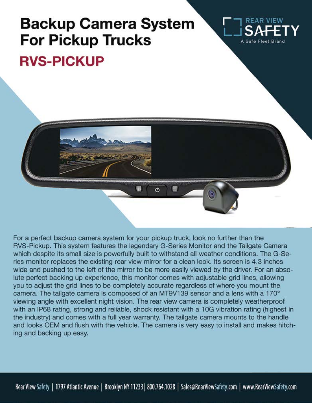 RVS Systems RVS-082587 Specsheet