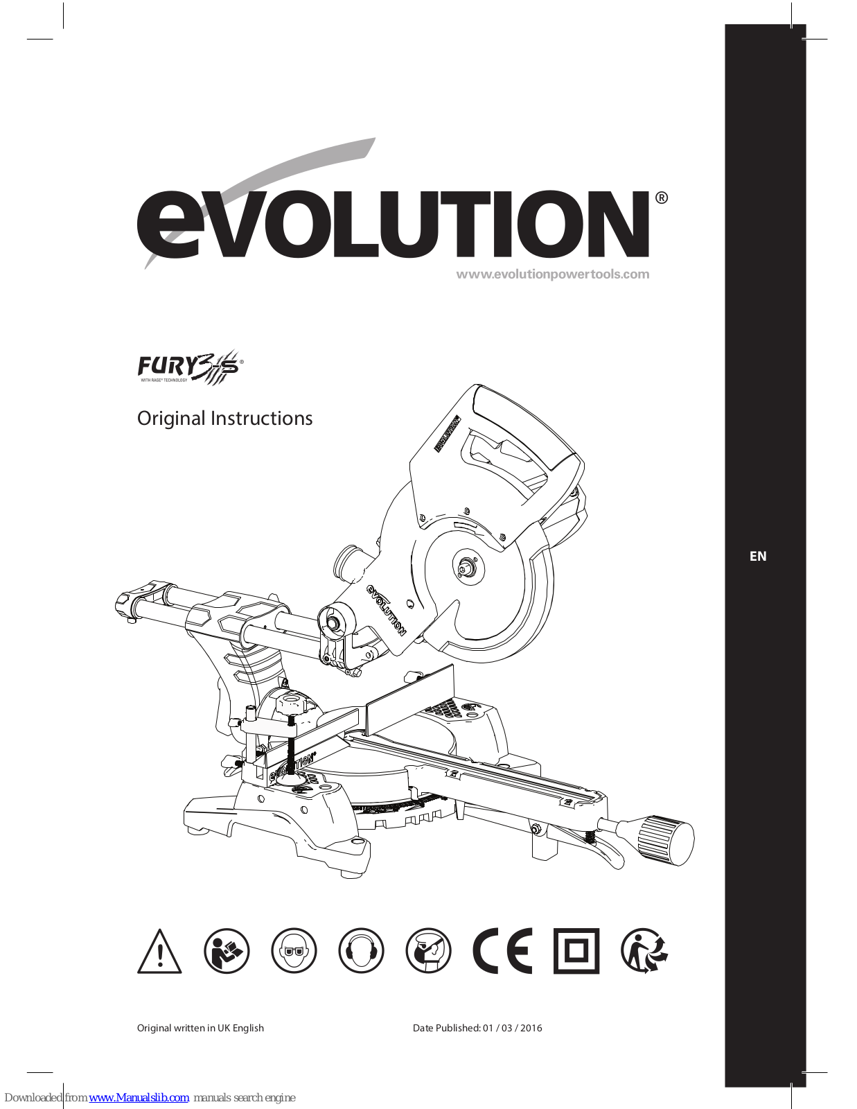 Evolution FURY3S Original Instructions Manual