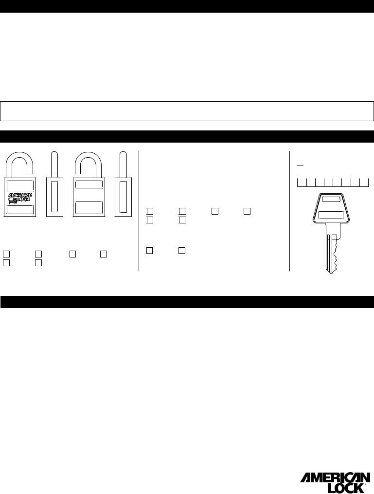 Master Lock A3570, A3700, A3900 User Manual