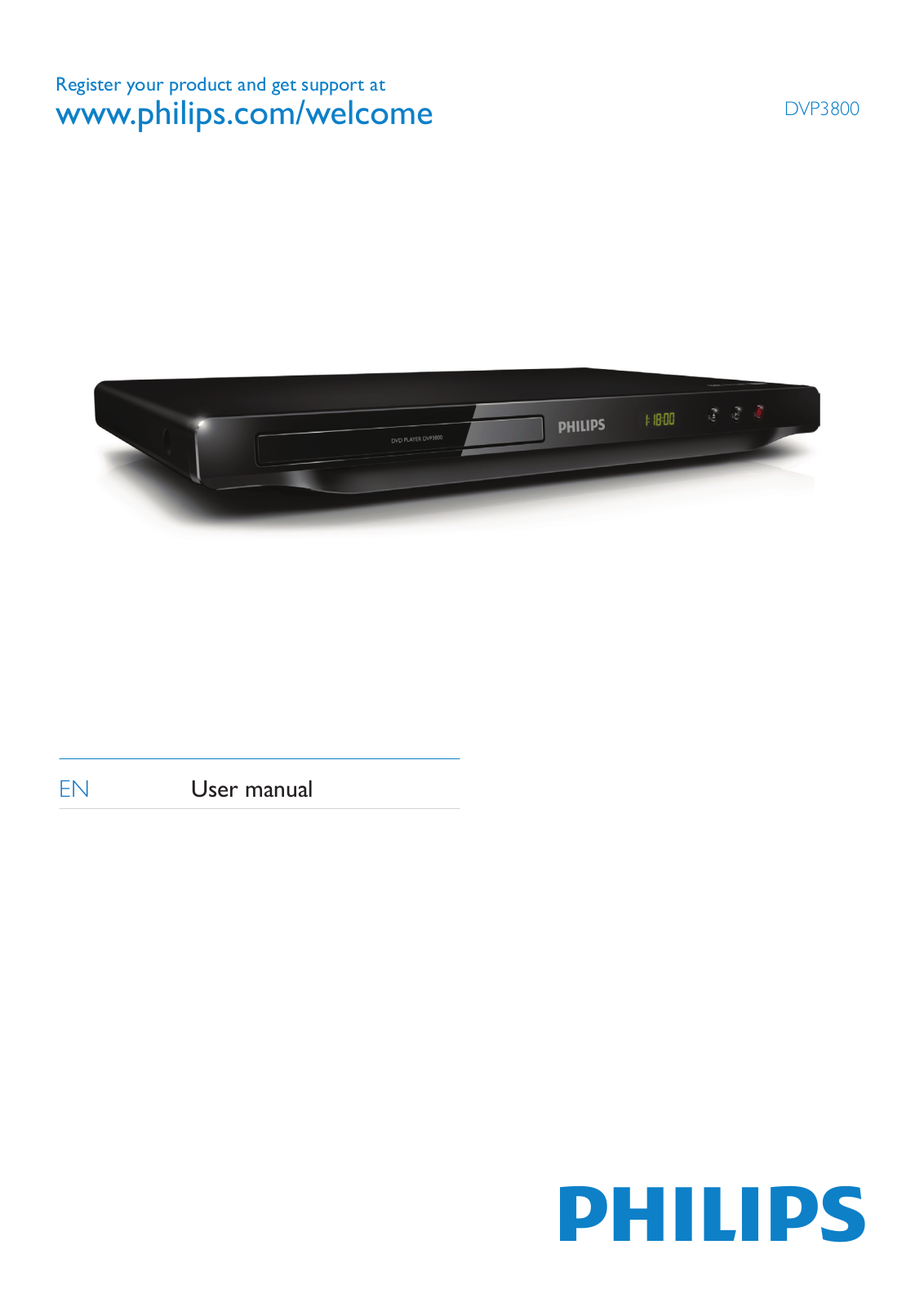 Philips DVP3800X/77, DVP3800X User Manual - ManualMachine.com