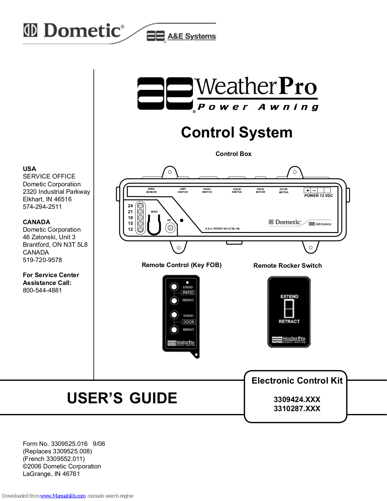 Dometic WeatherPro User Manual