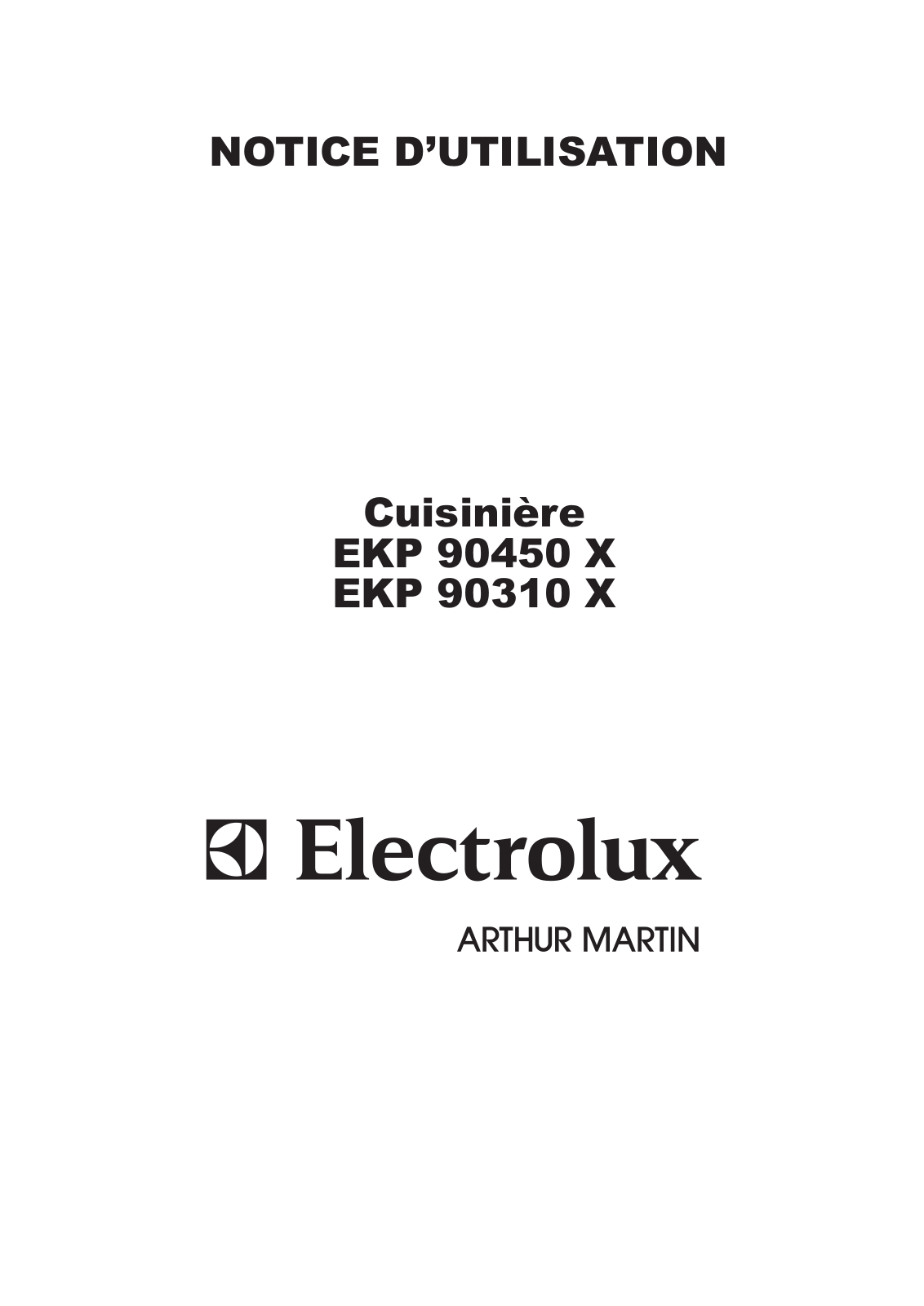 ARTHUR MARTIN EKP90310 User Manual