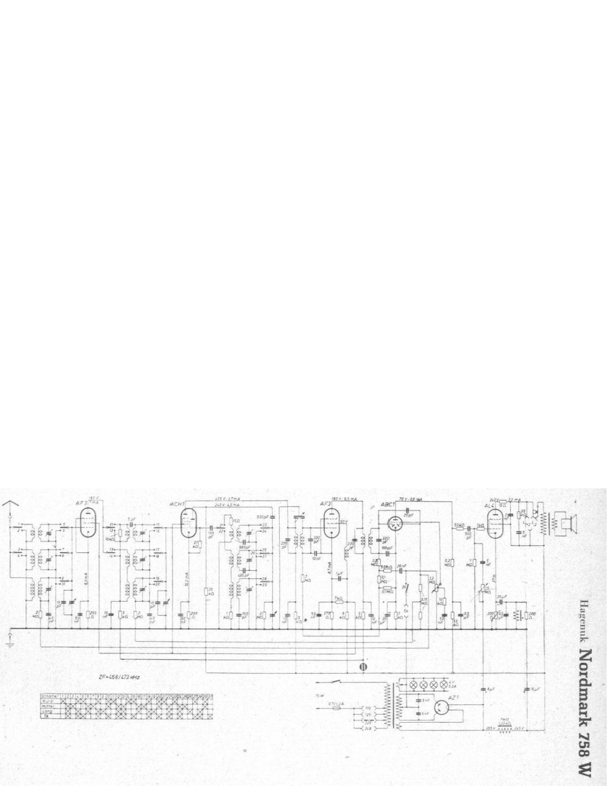 Hagenuk 758W Cirquit Diagram