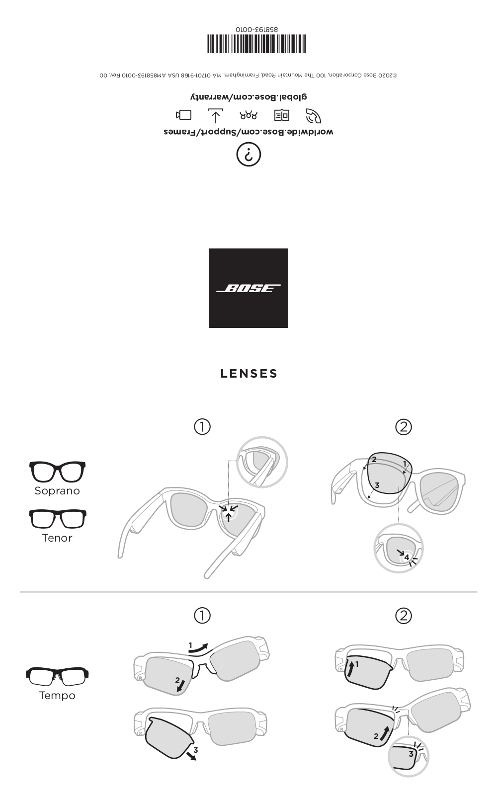 Bose LENSES Quick Start Guide