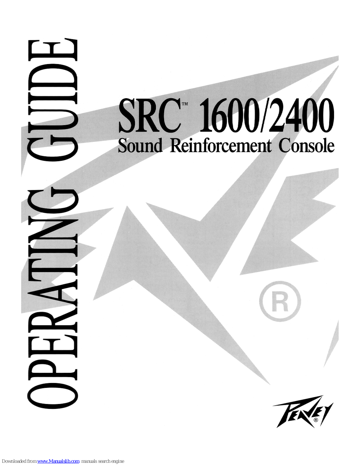 Peavey SRC 1600, SRC 2400 Operating Manual