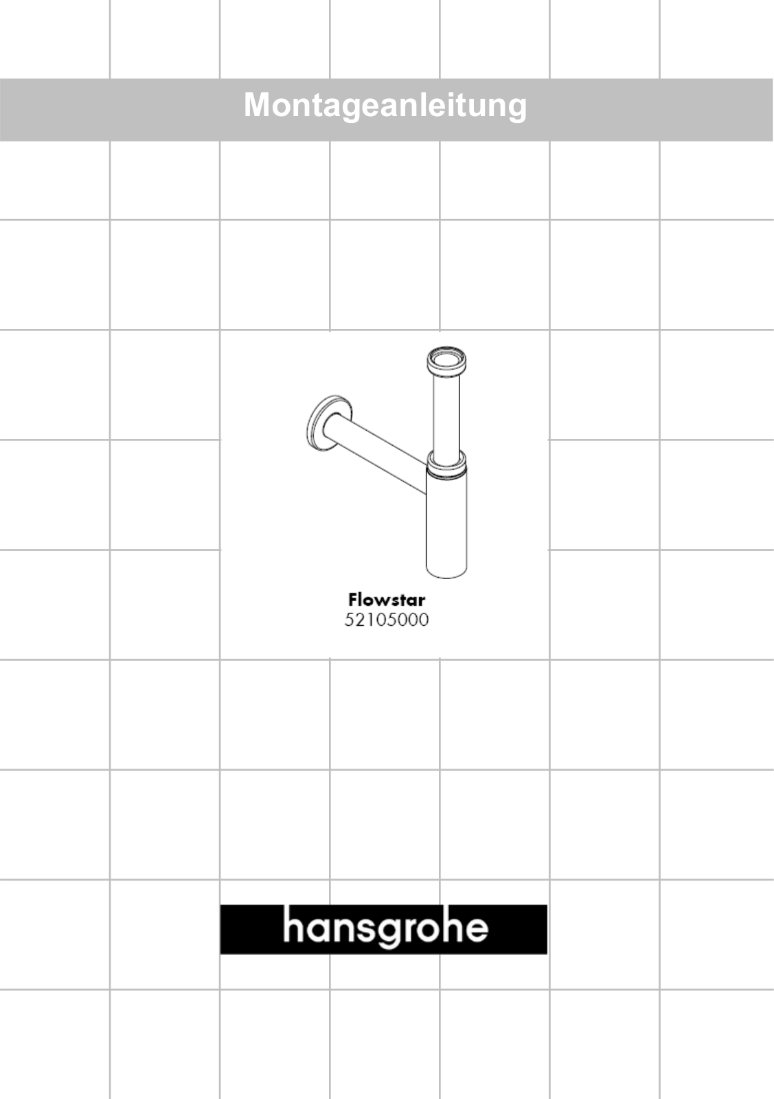 Hansgrohe 52105000 User Manual