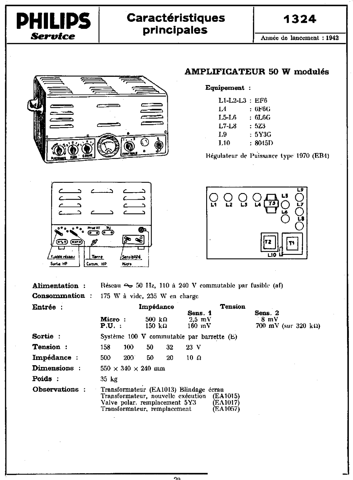 Philips 1324 Service Manual