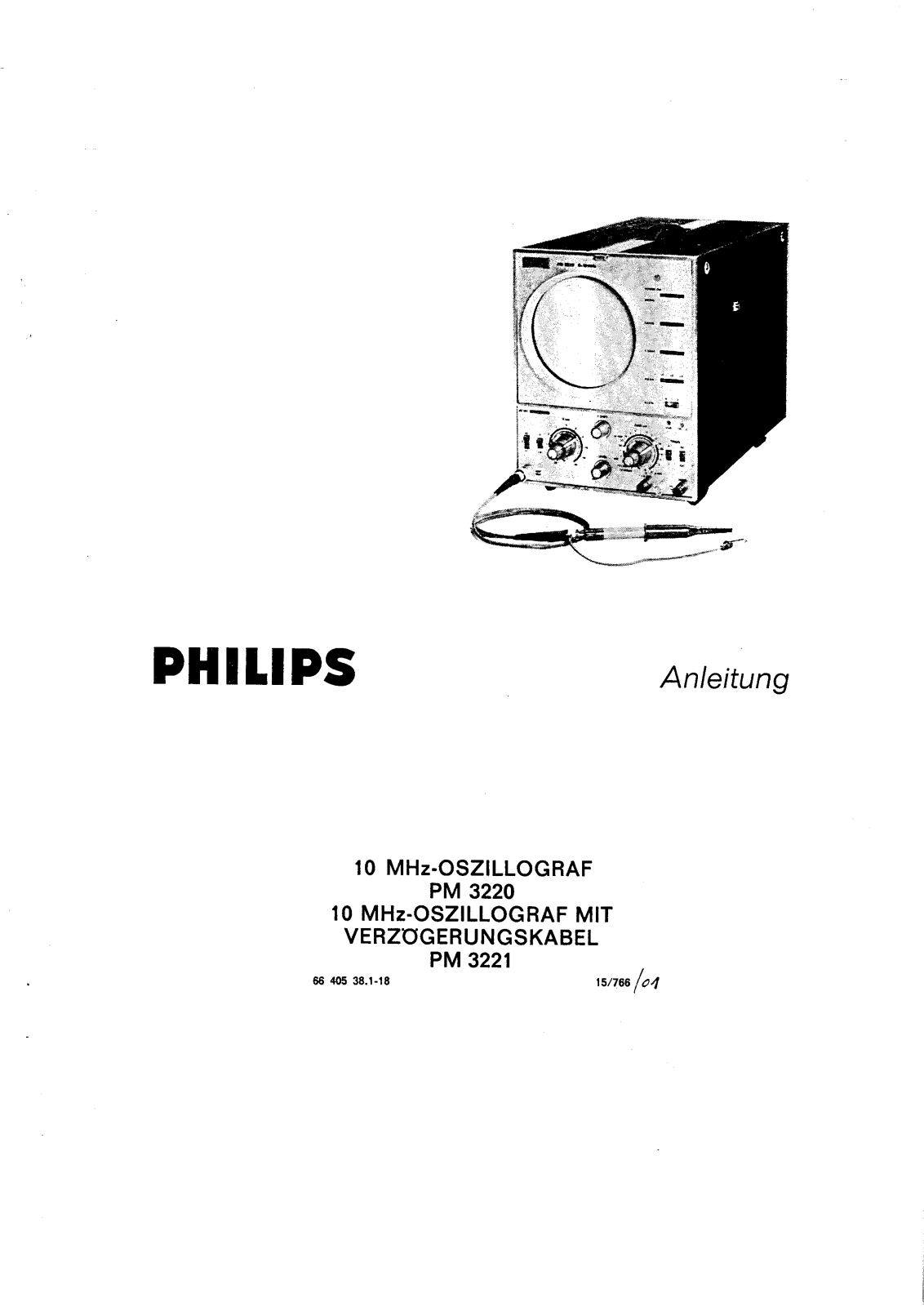 Philips PM 3220 Service manual