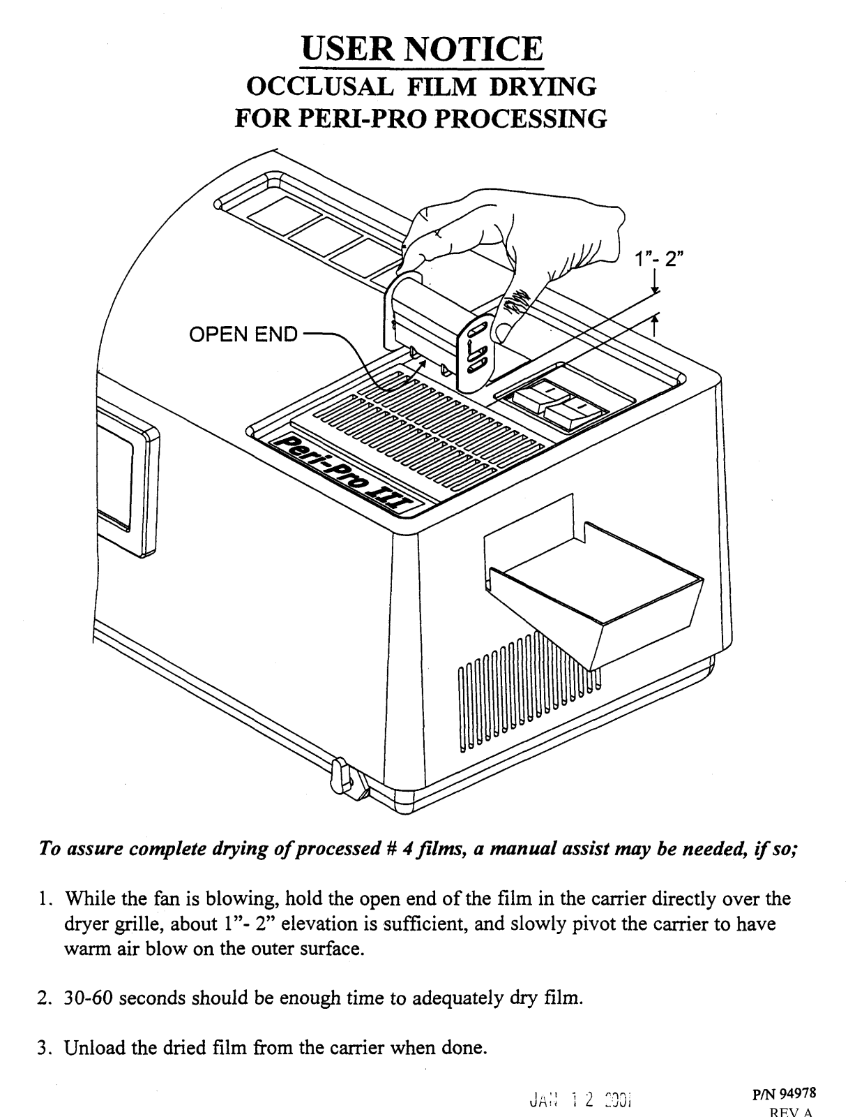 Air Peri-Pro III User manual