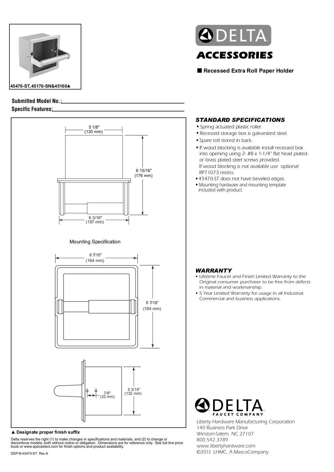 Factory Direct Hardware 45470 User Manual