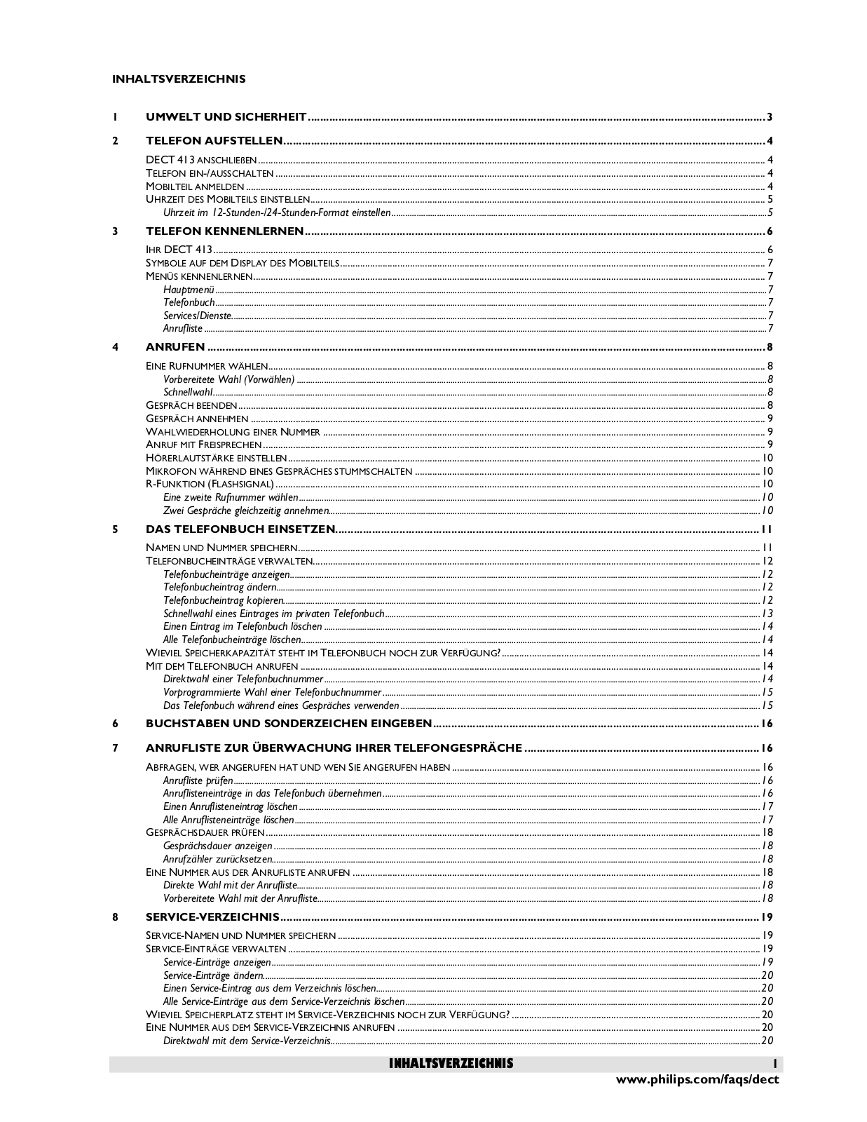 Philips DECT413 User Manual