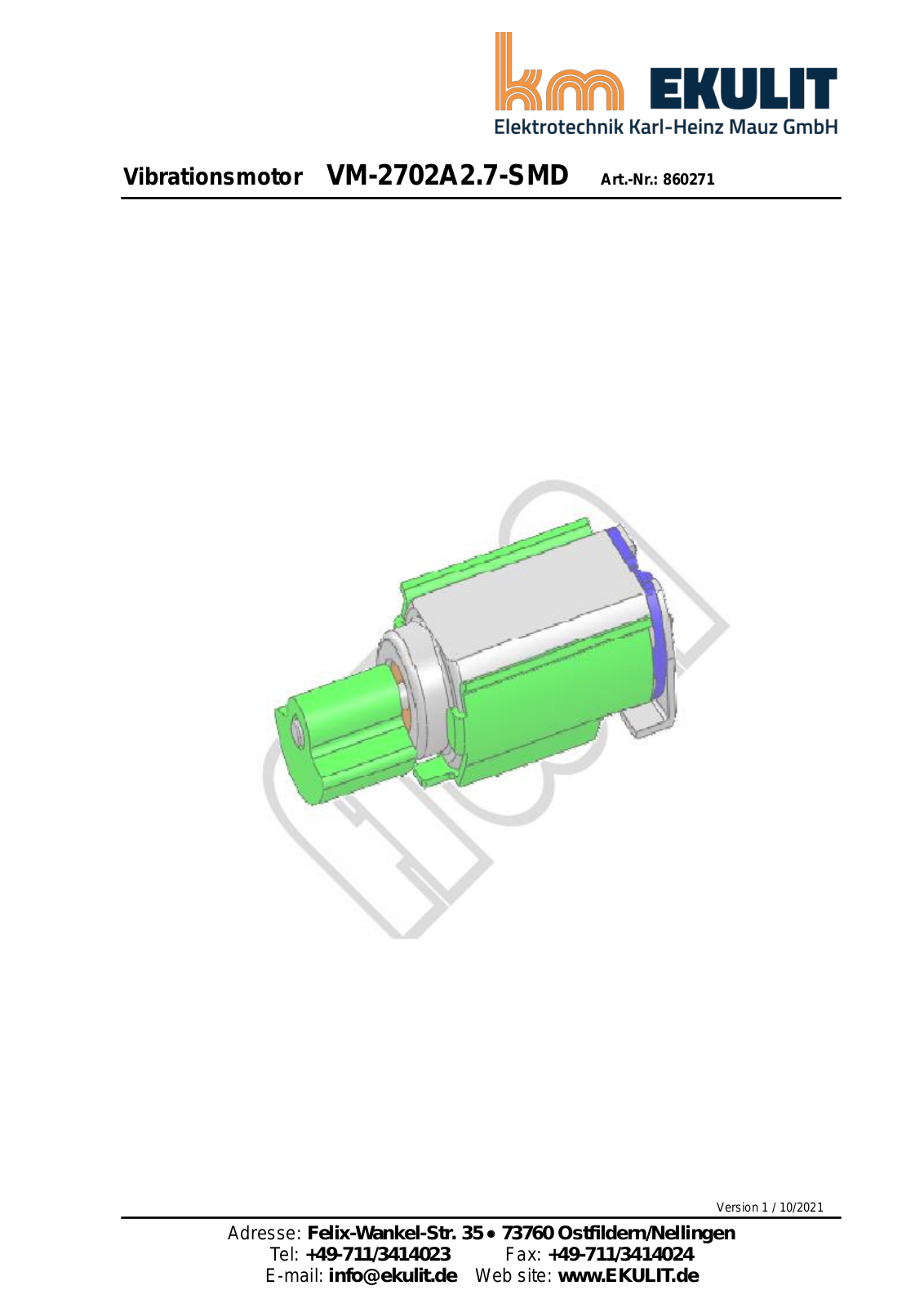 EKULIT VM-2702A2.7-SMD Datasheet - ManualMachine.com