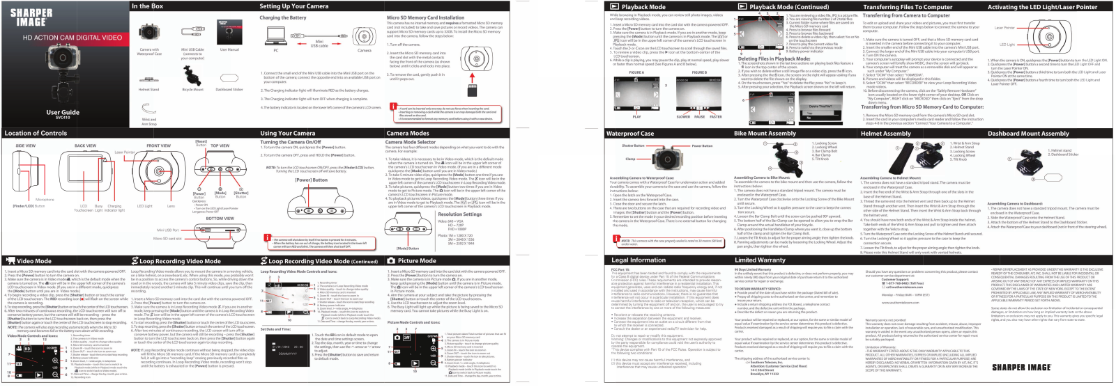 Sharper image SVC410 User Manual