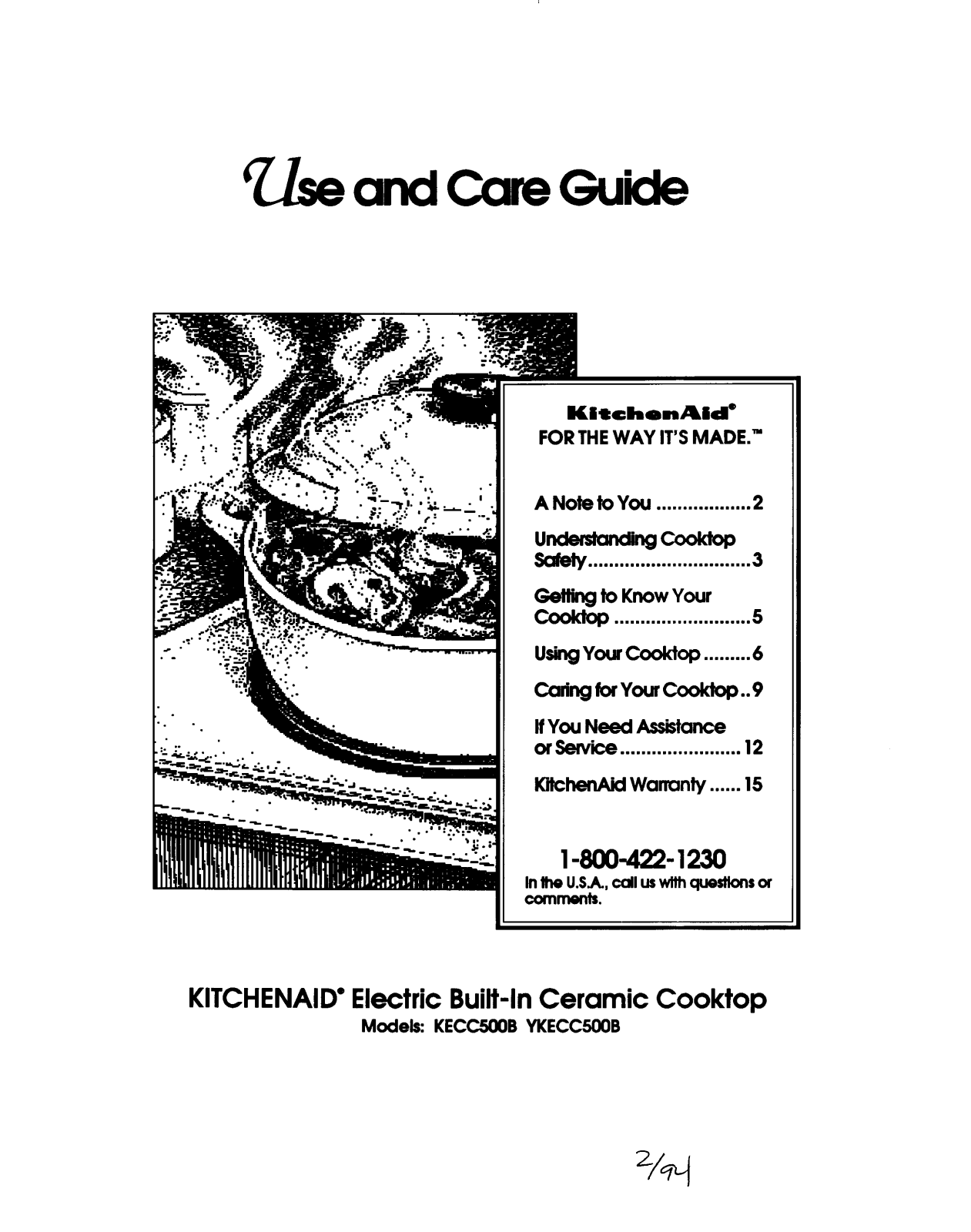 KitchenAid YKECC500B, KECC500B User Manual