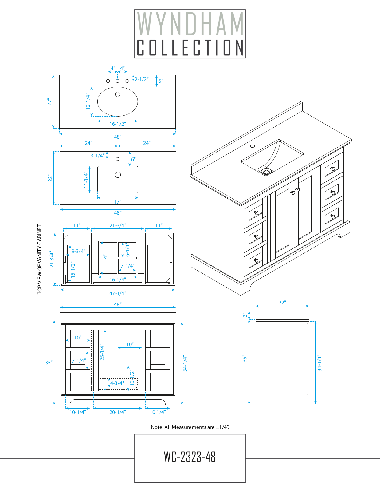 Wyndham Collection WDX11835 Dimensions - ManualMachine.com