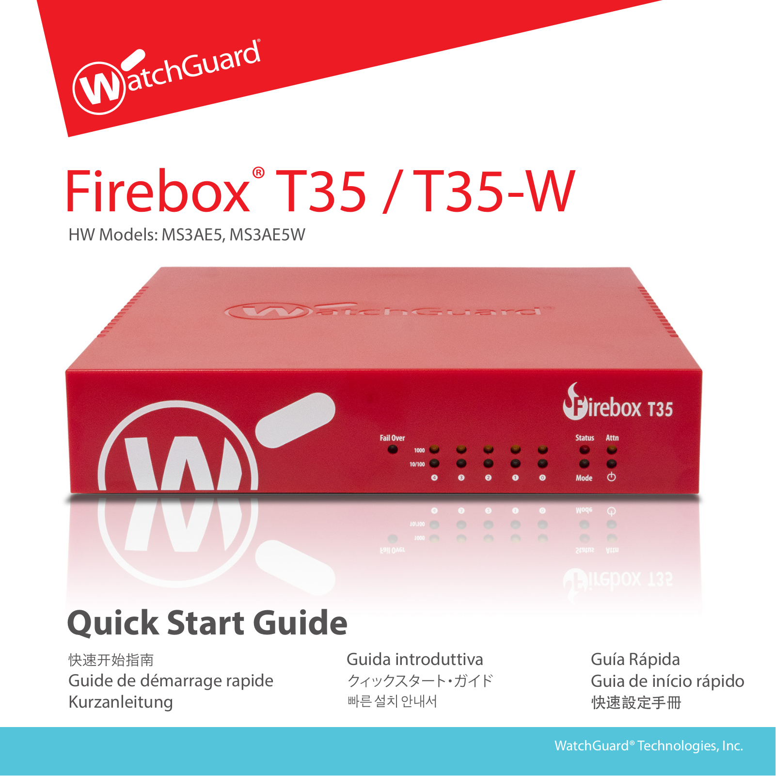 WatchGuard Firebox T35-W, Firebox T35 User Manual