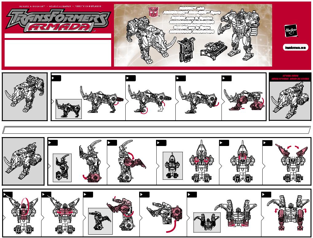 Hasbro TRANSFORMERS ARMADA-RHINOX User Manual