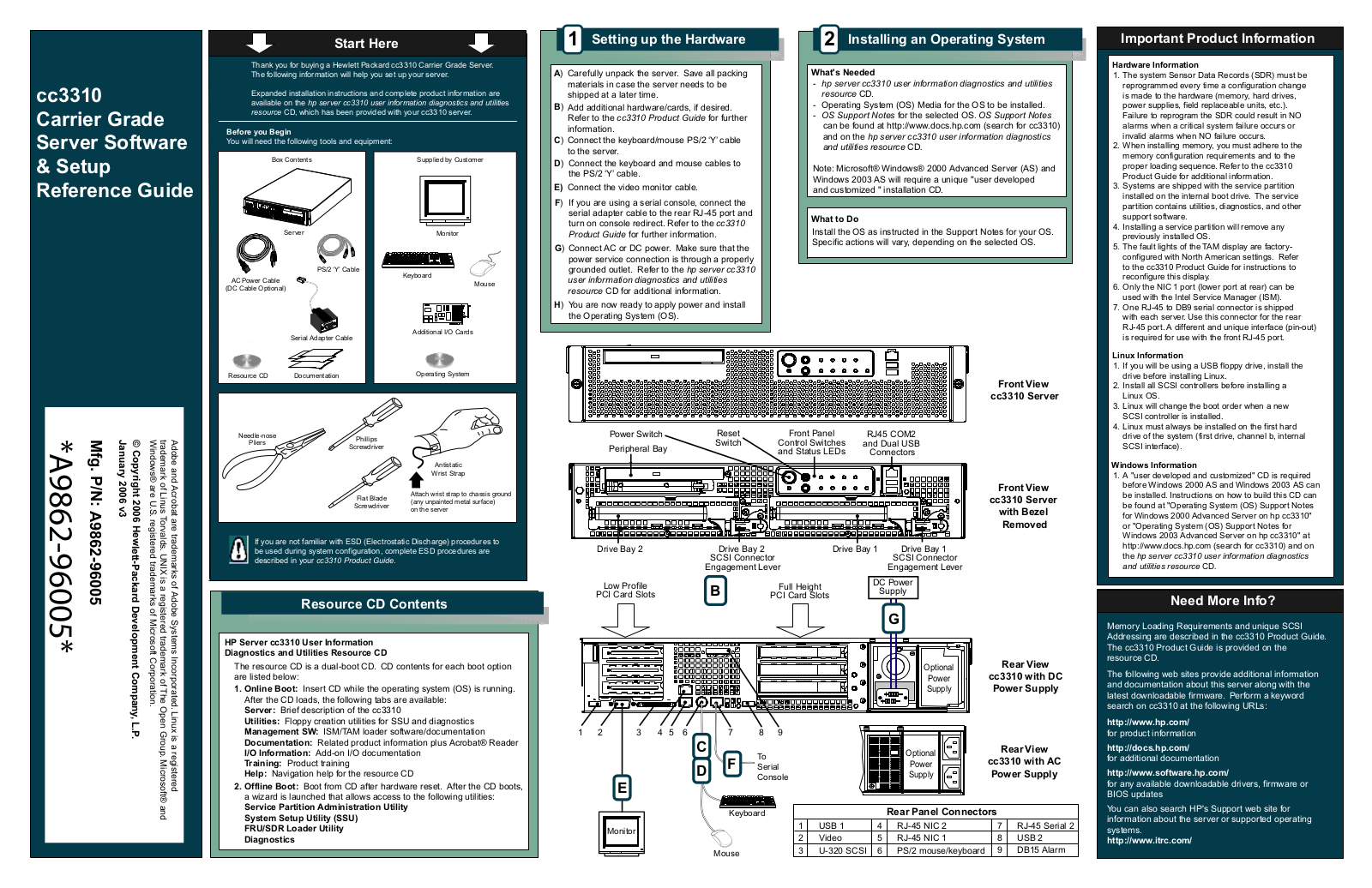 HP cc3310 Software & Setup Reference Guide