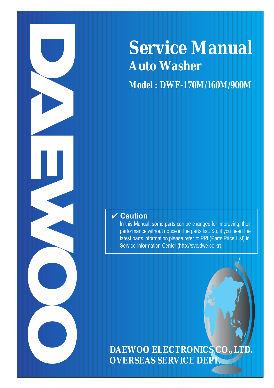 Daewoo DWF-160MP Schematic