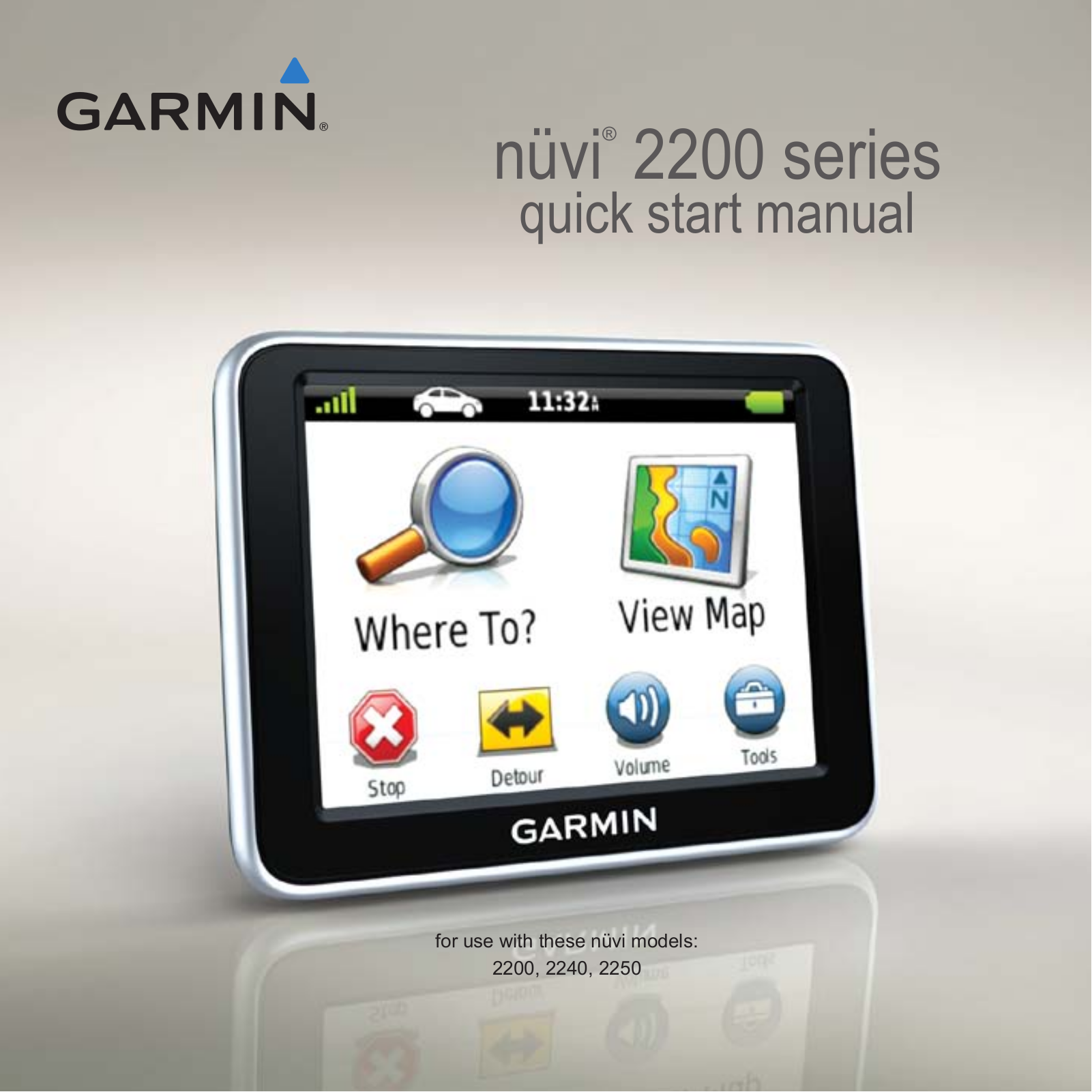 Garmin nuvi 2250T,  NA Clam, nuvi 2250LT, North America User Manual