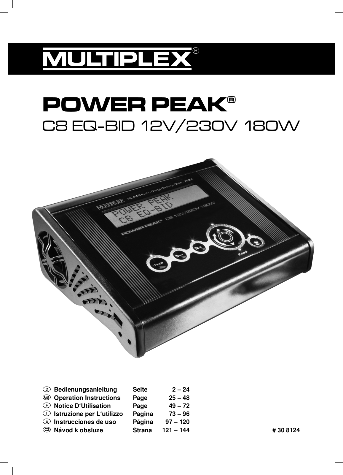 Power Peak C8 EQ-BID User guide - ManualMachine.com