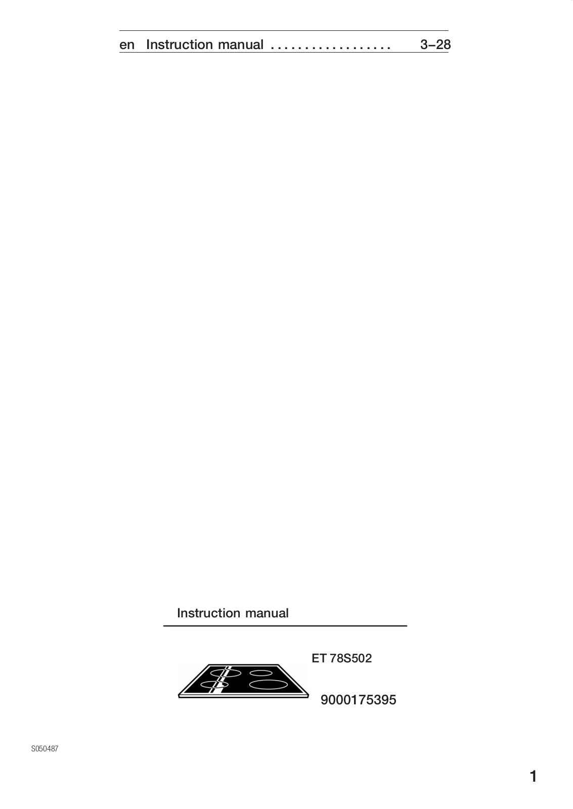 Siemens ET78S502C Instruction manual