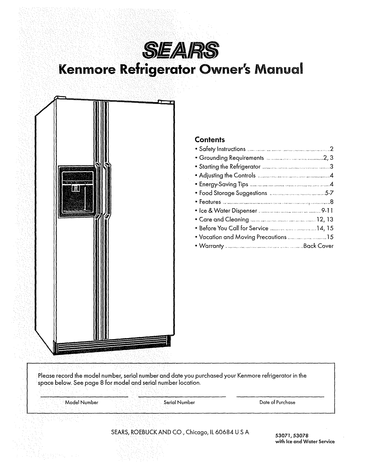 Sears 53078, 53071 User Manual - ManualMachine.com