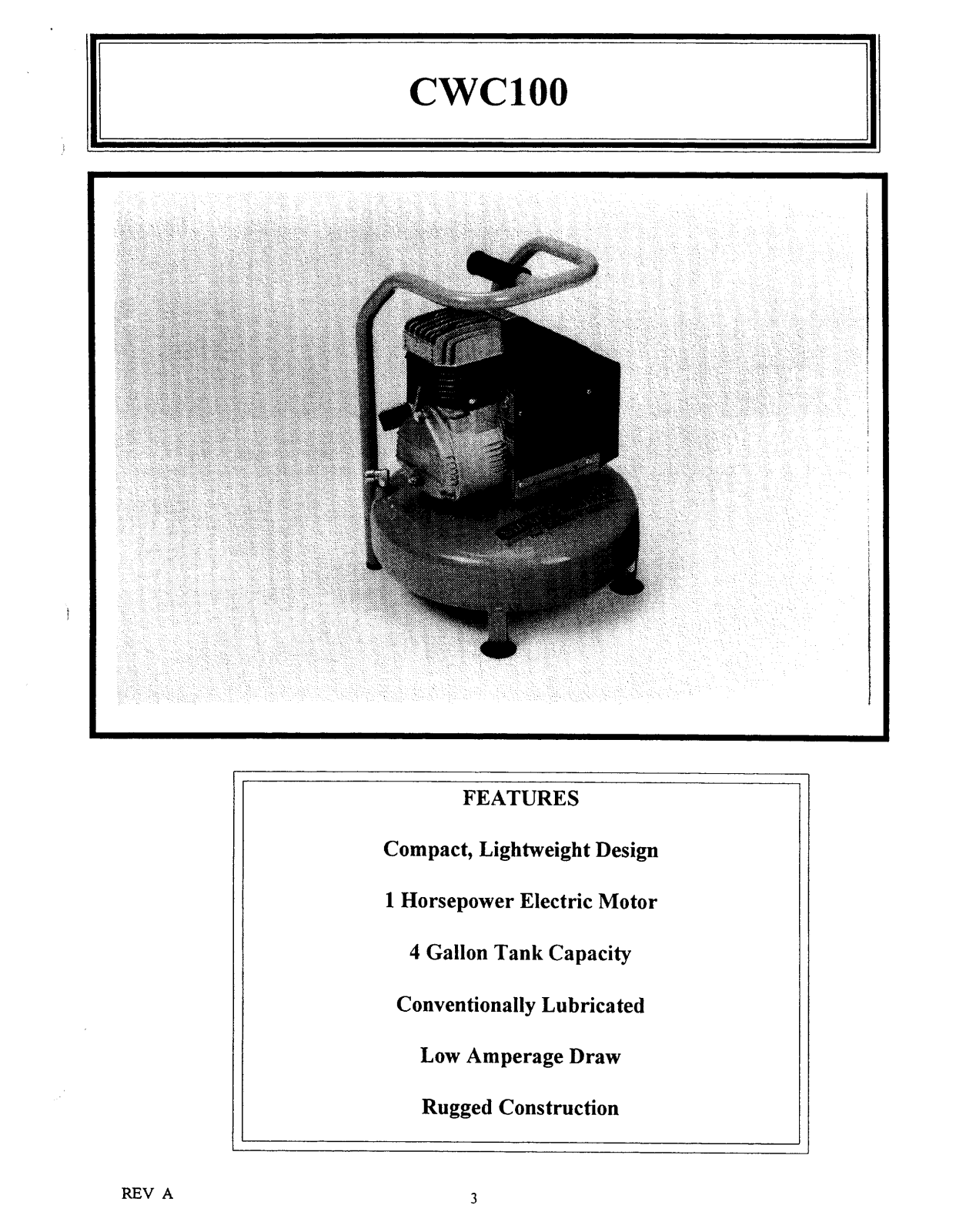 Bostitch CWC100 User Manual